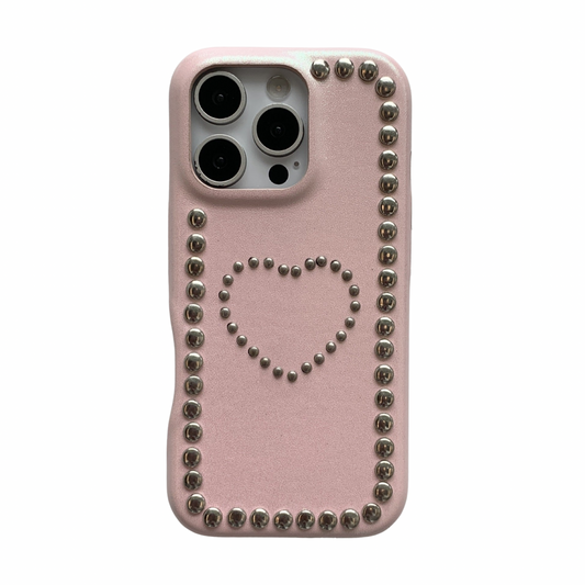 Nail beads heart Phone Case