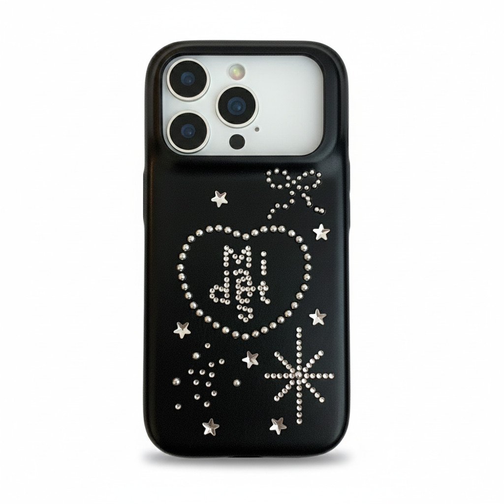 Star and heart detailed Phone Case