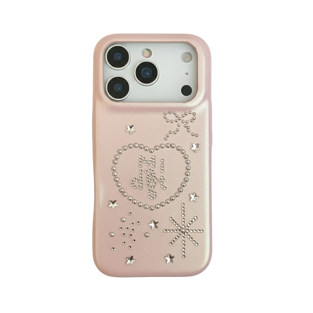 Star and heart detailed Phone Case