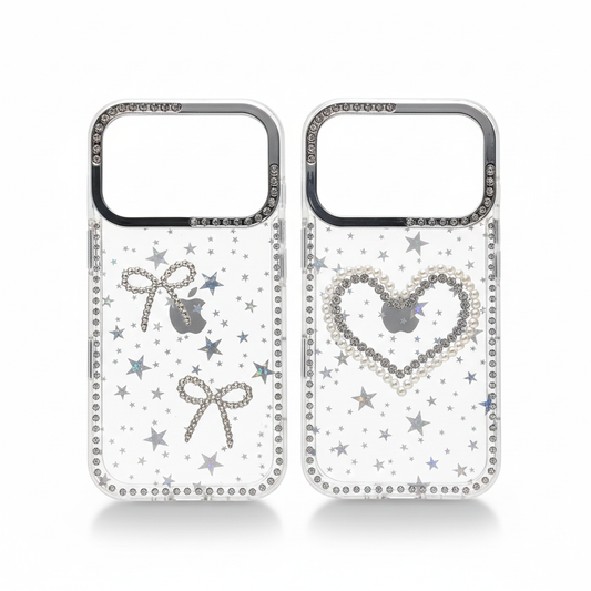Bow and Heart Detail Phone Case