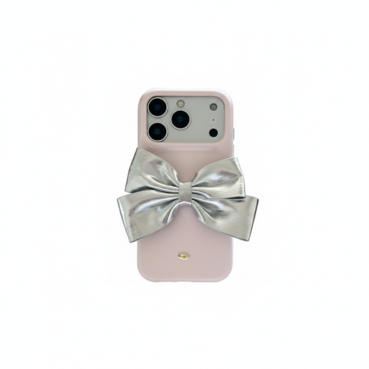 Silver Bow Phone Case