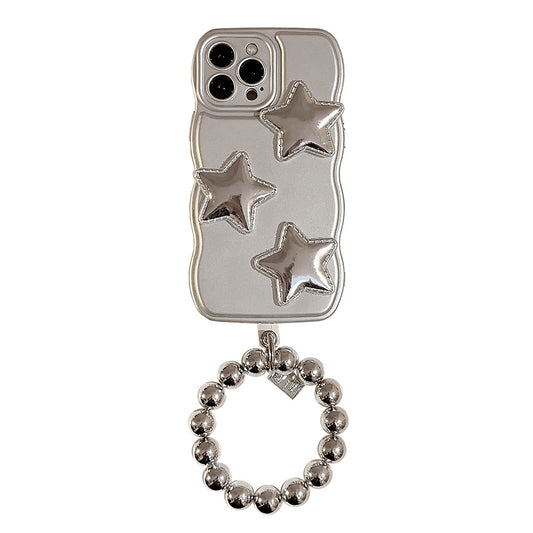 Silver star phone case