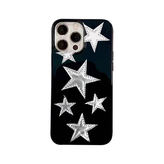 Silver star phone case