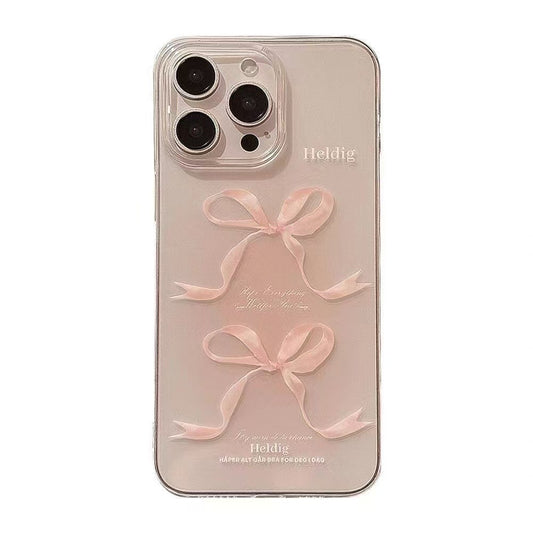 Pink bow phone case