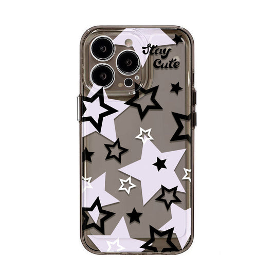 Star and Text Detail Phone Case